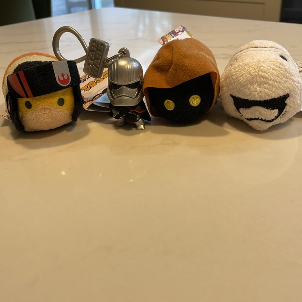 STAR WARS TSUM TSUM’s.  Disney Parks Original merchandise. Brand new with tags.